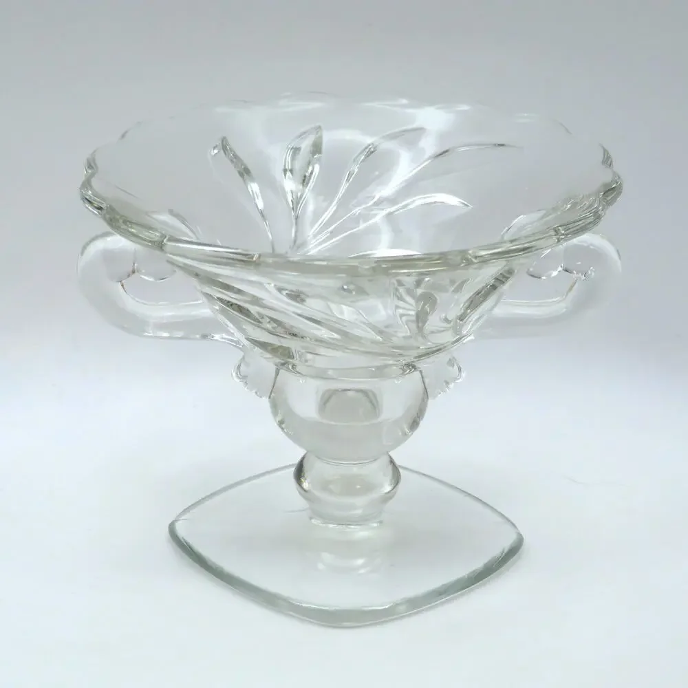Vintage Indiana Glass Willow Clear Taper Candleholder Single Light Candlestick